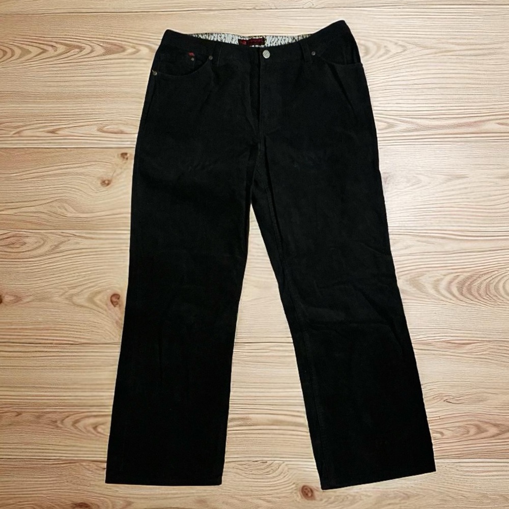 🛹Tony Hawk Black Corduroy Pants with Red Logo